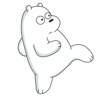 🤫 a30af68d Ice Bear We Bare Bears การ์ตูน, หมีน้ำแข็ง, หมี, น่ารัก, สัตว์, วีแบร์แบร์ส whatsapp sticker