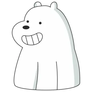 😬 fc087698 Ice Bear We Bare Bears การ์ตูน, หมี, หมีขั้วโลก, วีแบร์แบร์ส whatsapp sticker