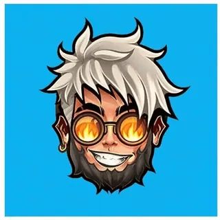 🎈 c402f1cd 만화, 캐릭터, 아바타, 안경, 불, 수염, 머리카락 telegram sticker