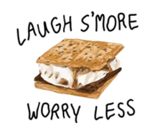 ❤️ ca2ab27a Metal Show Happy Smore S'more, Nachtisch, Camping, Leckerli, Snack, Marshmallow, Schokolade telegram sticker