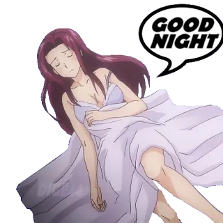 🛌 04aeb6ca GOOD NIGHT bonne nuit, animé, sommeil telegram sticker