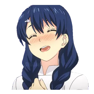 ☺️ 21c9a18a Erina Nakiri Food Wars!: Shokugeki no Soma Anime, Fille, Erina Nakiri, Food Wars, Shokugeki no Soma, Rougeurs telegram sticker