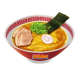 🥘 79e3a037 BIGE44 Ramen, Nourriture, Japonais, Soupe de nouilles, Bol telegram sticker