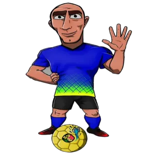 ⚽ 11a6b0ea Karakter kartun, Sepak bola, Olahraga, Bola, Atlet telegram sticker