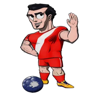 ⚽ 26378739 Kartun, Sepak bola, Sepak bola, Pemain, Olahraga, Atlet telegram sticker