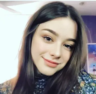 💜 9a0b6009 chân dung, phụ nữ, vẻ đẹp, cô gái, tóc nâu, mỉm cười, trẻ telegram sticker