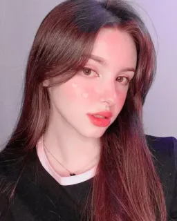 💜 a2a33848 phụ nữ, chân dung, vẻ đẹp, gương mặt, cô gái, trang điểm, mỹ phẩm telegram sticker