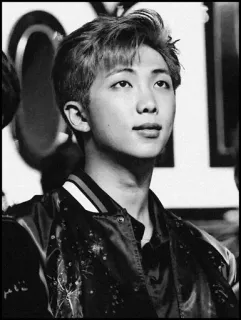 🗝 16a79f03 RM RM, BTS, Kpop, muzyka, piosenkarz, idol, zespół telegram sticker