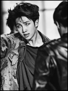 🗝 57f6243b RM RM, BTS, Kpop, Muzyka, Piosenkarz telegram sticker