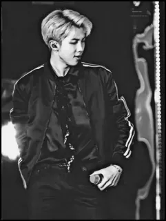 🗝 de65a422 RM RM, K-Pop, Muzyk, Piosenkarz, Raper, Koreański, Mężczyzna, Wykonawca telegram sticker