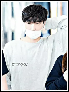 💮 9e84e099 zhanglay zhanglay, persona, hombre, kpop, cantante, celebridad telegram sticker