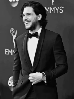 ⚓ 36579bb1 Kit Harington Kit Harington, Ator, Terno, Preto e branco, Emmy Awards, Tapete vermelho, Celebridade whatsapp sticker