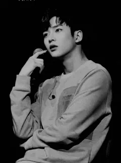 💸 d0687935 man, black and white, portrait, person, singer, microphone telegram sticker