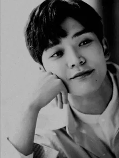 💸 ddc7a907 man, portrait, monochrome, korean, smile, person, headshot telegram sticker