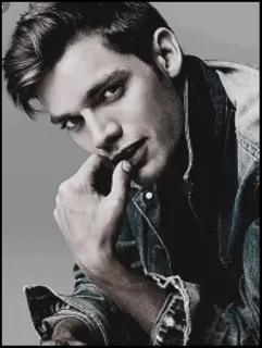 ✖️ 374bbac7 hombre, retrato, masculino, persona, atractivo, modelo, guapo whatsapp sticker