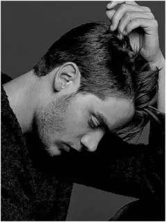 ✖️ 53319830 hombre, retrato, blanco y negro, modelo, monocromo, primer plano whatsapp sticker