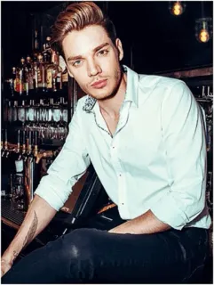 ✖️ ba6fa8fc hombre, camisa blanca, bar, bebidas, sentado whatsapp sticker