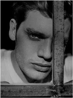 ✖️ e528d106 hombre, retrato, blanco y negro, cara, ojos whatsapp sticker