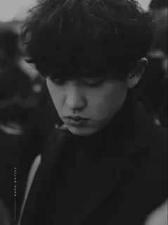 ▫️ 67f41611 YELLOW HOOK человек, портрет, монохром, мужчина, желтый крюк telegram sticker