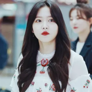 🌩 1a672242 ผู้หญิง, ภาพเหมือน, เอเชีย, เกาหลี, ดอกไม้ telegram sticker
