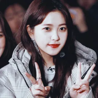 🌾 4d7a2fb0 สัญลักษณ์สันติภาพ, ผู้หญิง, ผู้หญิง, เกาหลี, เอเชีย, รอยยิ้ม telegram sticker