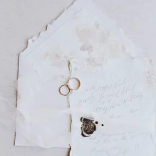 🖇 ccc8be1d ซองจดหมาย, จดหมาย, แหวนแต่งงาน, ตราประทับ, กระดาษ, คำเชิญ telegram sticker