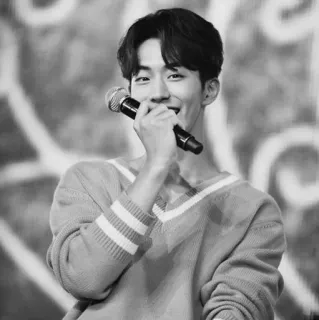 🔖 2a832f7f mann, mikrofon, sänger, interpret, musik, porträt telegram sticker