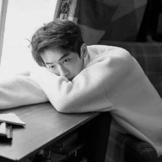 🇦🇱 80ca436b Mann, Porträt, Schwarzweiß, Innen, Person, Schauspieler telegram sticker