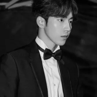 ➖ f00060eb Mann, Smoking, Porträt, Schwarzweiß, Festliche Kleidung, Fliege, Schauspieler telegram sticker