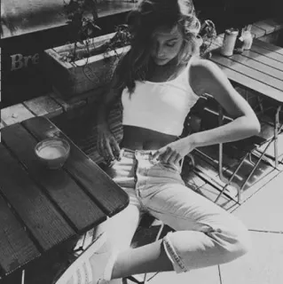 🌨 99942a97 Frau, Café, Kaffee, Outdoor, Casual, Mode telegram sticker