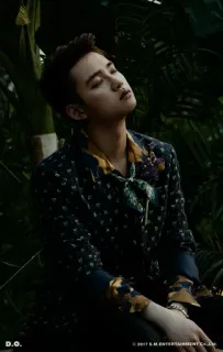 🖇 79e411a0 D.O. kpop, cantor, idol, retrato, moda telegram sticker