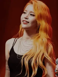 🏳‍🌈 84bd3d2e mulher, pessoa, cantora, K-pop, feminino, cabelo, retrato telegram sticker