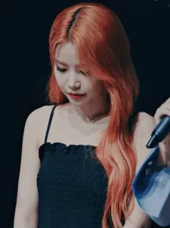 🏳‍🌈 dc838266 mulher, cabelo ruivo, retrato, garota, k-pop, cantora telegram sticker