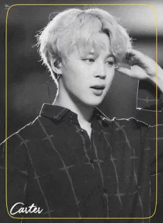 ◾️ 74345b64 Carter portrait, monochrome, person, singer whatsapp sticker