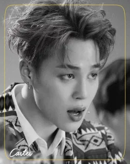 ◾️ ac80d62c Carter portrait, person, monochrome, male, earrings whatsapp sticker