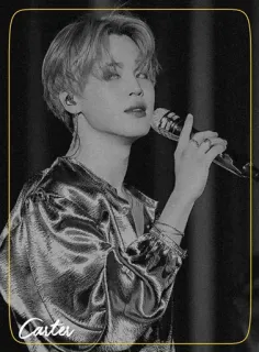 ◾️ bebee98c Carter person, singer, male, microphone whatsapp sticker