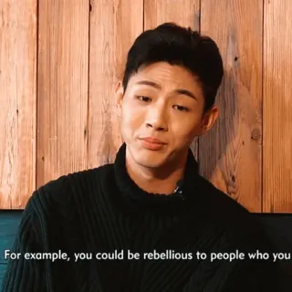 🎼 7b3ccf73 For example, you could be rebellious to people who you telegram sticker