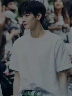 🖤 0df7749d pria, orang, kaos putih, korea, laki-laki telegram sticker