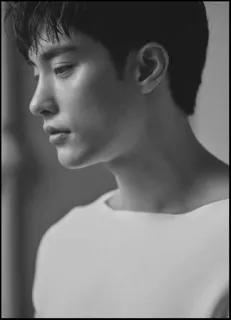 🌔 c6056ec9 Mann, Porträt, Profil, Schwarzweiß, Gesicht, Person telegram sticker