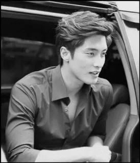 ⛓ eb1b1438 mann, porträt, hübsch, auto, stilvoll, model telegram sticker