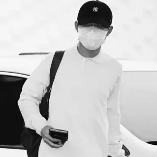 🕸 aea56d95 사람, 마스크, 공항, 캐주얼, 한국인, 남자 telegram sticker