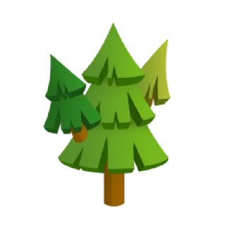 🌲 84f1aff2 树, 自然, 森林, 植物, 松树, 常绿 telegram sticker