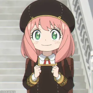 🍥 18524333 Anya Forger Spy x Family Anime, Kreskówka, Dziewczyna, Spy x Family, Anya Forger telegram sticker