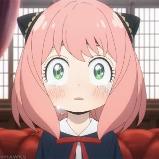 🍥 2913267b Anya Spy x Family anime, Anya, Spy x Family, słodki, płacz telegram sticker