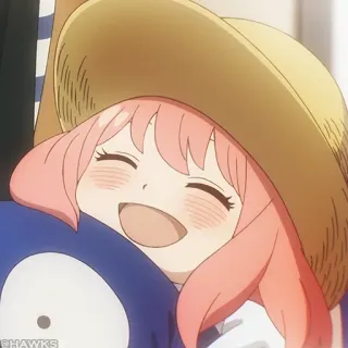 🍥 29764ac5 Anya Forger Spy x Family Anime, Kreskówka, Dziewczyna, Uśmiechnięta, Słodka, Anya Forger, Spy x Family, Postać telegram sticker