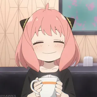 🍥 371b9817 Anya Forger Spy x Family Anime, Dziewczyna, Różowe włosy, Spy x Family, Anya, Urocza, Forger telegram sticker