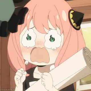 🍥 7815f534 Anya Spy x Family anime, płacz, dziewczyna, Spy x Family, Anya telegram sticker