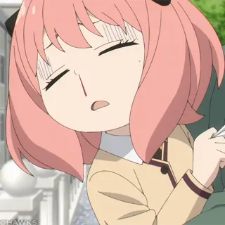 🍥 84dc4ae0 Anya Forger Spy x Family Anime, Spy x Family, Anya Forger, Słodkie, Kawaii, Zawstydzony/a telegram sticker