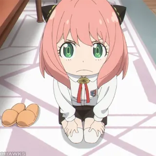 🍥 8a1cd022 Anya Forger Spy x Family anime, spy x family, anya forger, słodkie, kreskówka telegram sticker