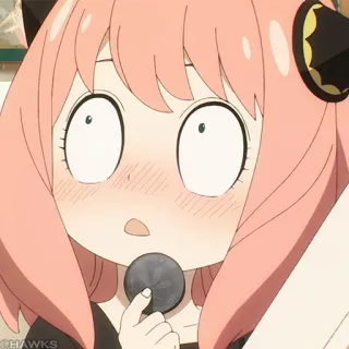 🍥 c318f2c5 Anya Forger Spy x Family anime, kreskówka, Spy x Family, Anya Forger, słodkie, śmieszne telegram sticker